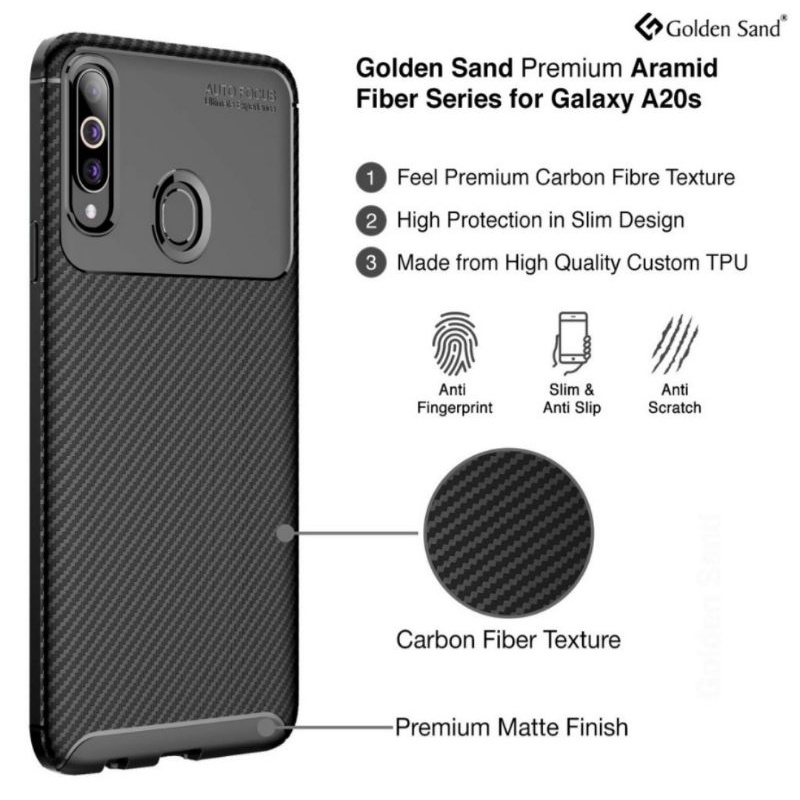 Case Huawei P30 Pro Synthetic fiber Silicone Protective Carbon