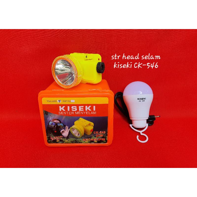 Senter kepala selam / diving headlamp KISEKI CK-546 Waterproof