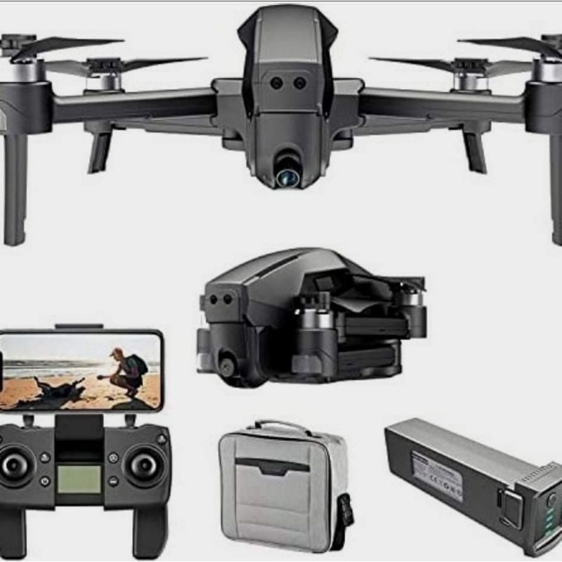 drone gps murah lipat 4drc m1 4k kamera brushless free tas