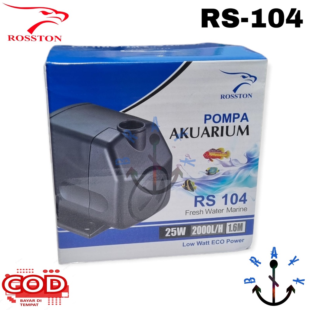 Pompa air Kolam Ikan Low Watt murah Rosston WP 104 PROMO