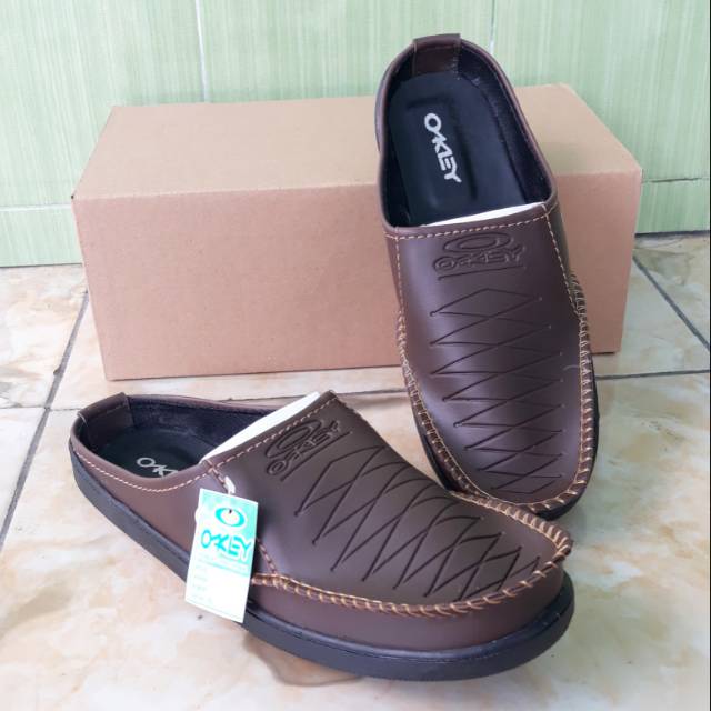 Sepatu Selop Pria Okey Slop Santai Flat Casual