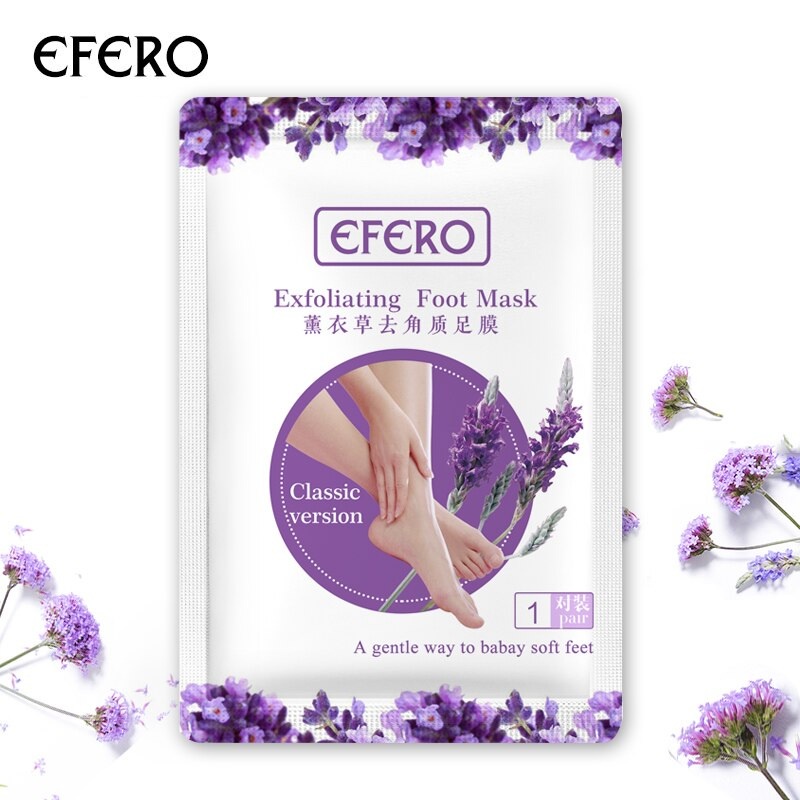 HOPE STORE - [ BISA COD ] EFERO Foot Mask Masker Kaki Pengelupas Kulit Mati &amp; Perawatan kaki Tumit Kering dan Pecah2