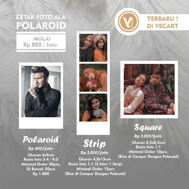 CETAK FOTO POLAROID KUALITAS STUDIO FOTO, PROSES CEPAT