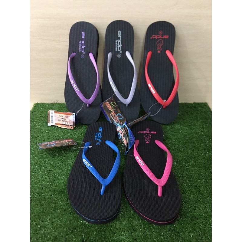 Sendal Jepit Cewek Ando. Sandal Jepit Wanita Ando Nice Like-Original