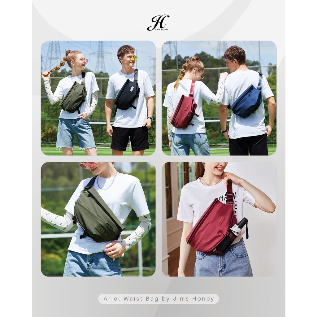Alva Backpack Jimshoney Original Tas ransel pria wanita tas sekolah kerja anti air muat laptop cod-8