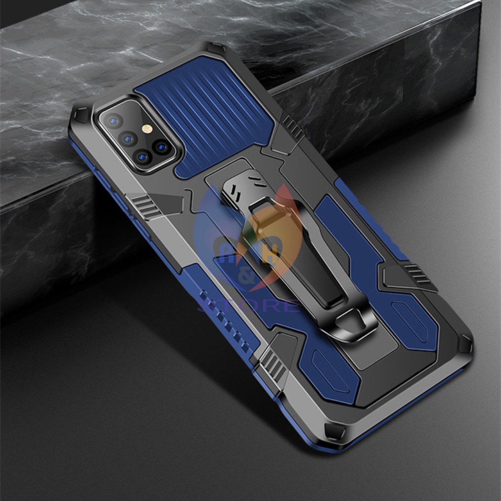 Case Samsung Galaxy M02s M11 M12 M21 M31 M30s M51 Hardcase Rugged Armor Magnetic Kickstand Cover Hyb