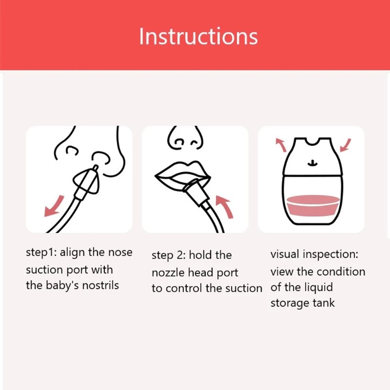 Mary Alat Sedot Ingus / Nasal Aspirator Bahan Silikon Dengan Cup Dapat Dilepas Untuk Bayi Newborn