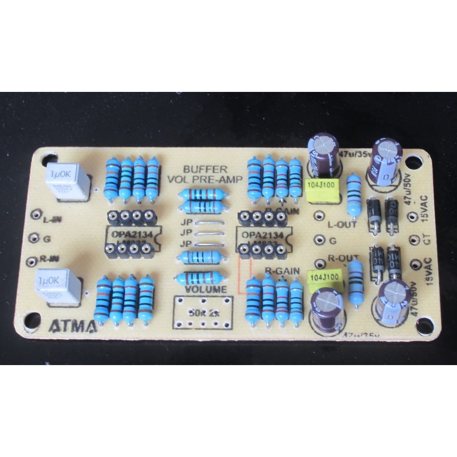 3in1 Pre-amp Buffer Volume Control utk DAC, Gainclone Ampli Class-A atau Power Amplifier lain saran 