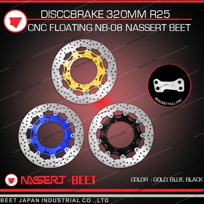 Piringan Cakram Depan R25 R 25 320mm Floating Disc Brake nassert beet