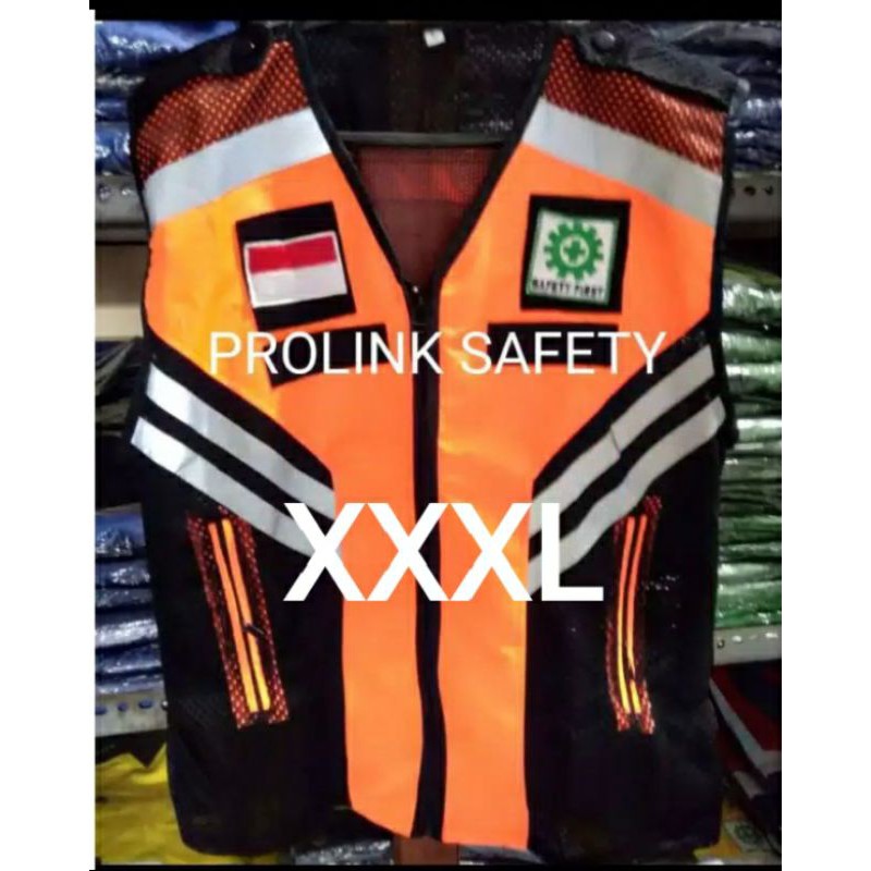 ROMPI SAFETY JUMBO XXXL ORANYE TASLAN SAMPING JALA FREE LOGO