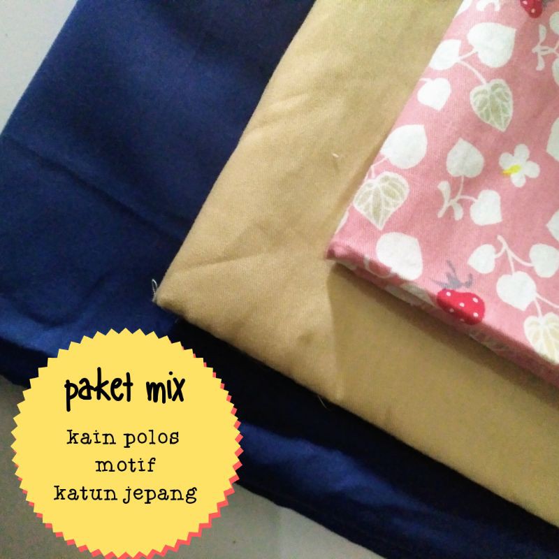 paket perca kain katun jepang