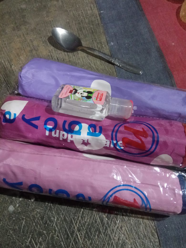 Payung Lipat 3d Magic Motif Panda & Polkadot