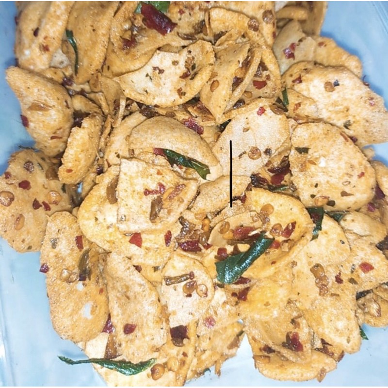 

Cemilan Keripik Basreng Tipis Baso Goreng Pedas Daun Jeruk Camilan Renyah