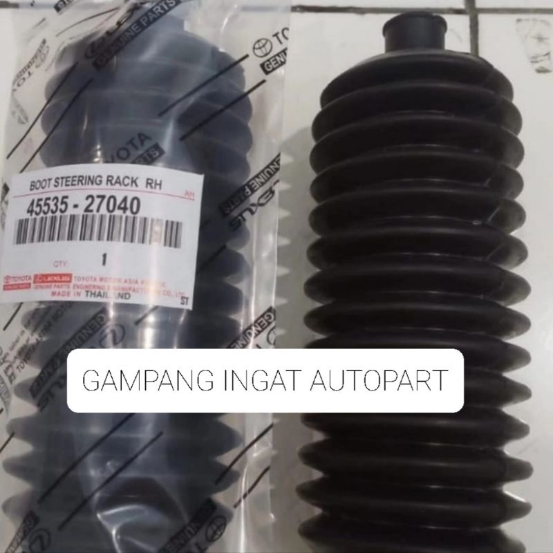 Karet Boot Steering Rack RH Karet Boot Long Tie Rod Rack End Vios Soluna Great Kijang Kanan ORI