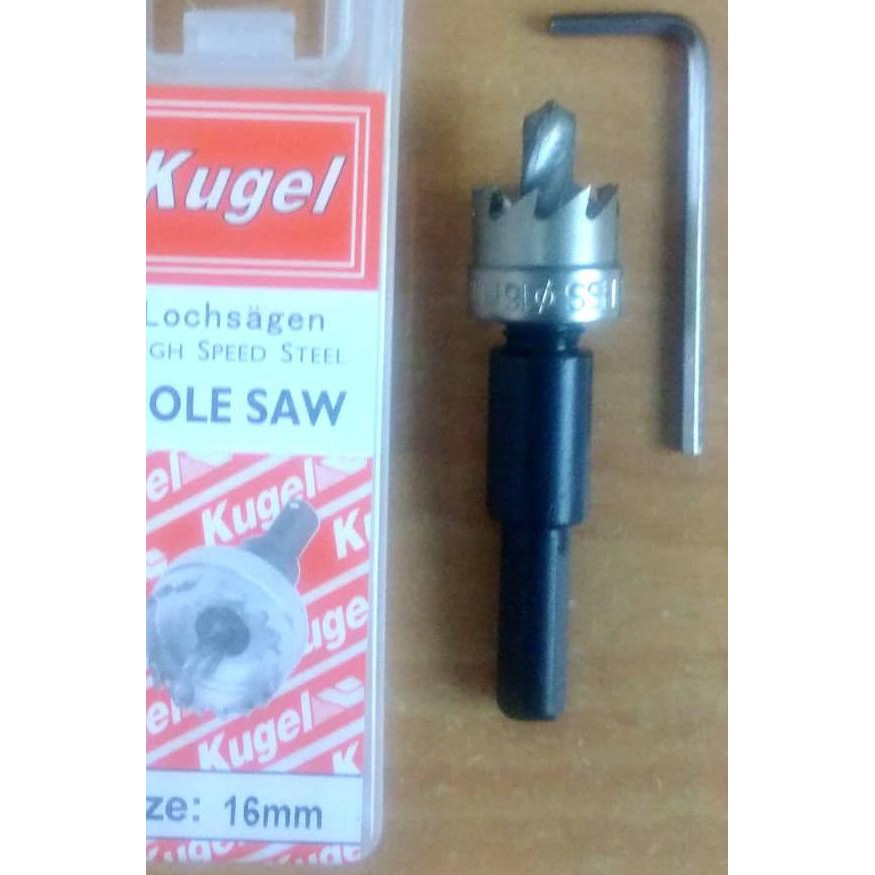 ☜ Hole Saw Besi 16mm / HoleSaw Besi 16mm / Mata Bor Besi 16mm KUGEL ☛