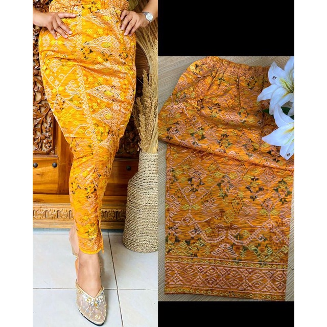 Kamen Songket bordir Endek/ Kamen Endek Bali bagus murah