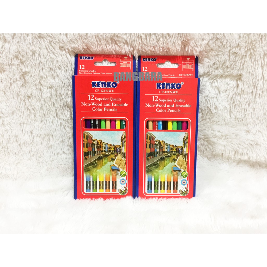 

Pensil Warna Kenko Panjang 12 Warna Erasable