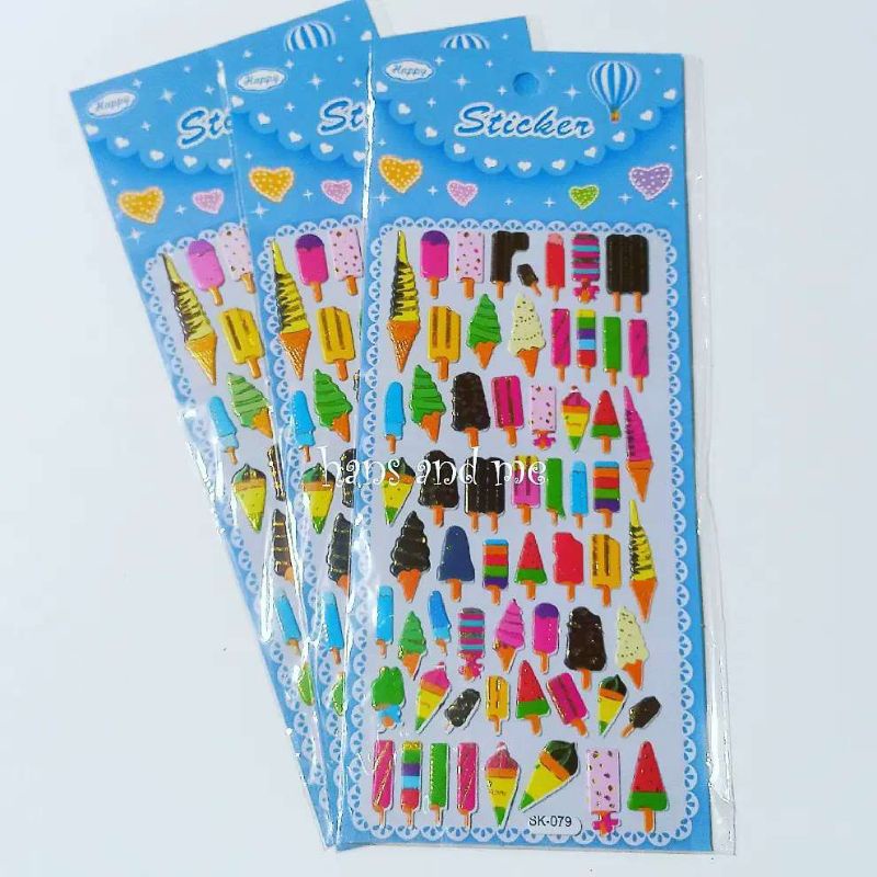 

Sticker Anak Stiker Timbul Ice Cream