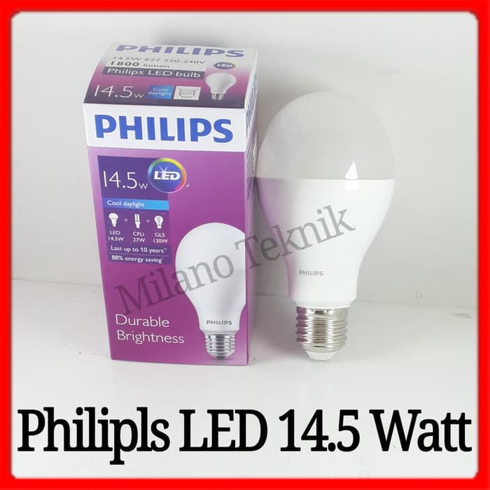 Bolam Lampu philips 14,5 w LED philis 14,5 watt bohlam Philips 14,5w lampu philips 14,5 watt