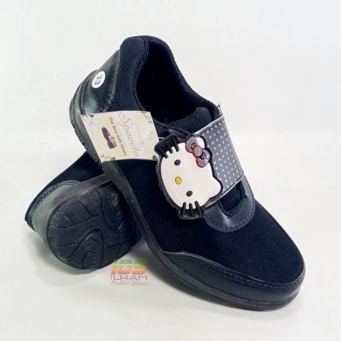 Sepatu Sneakers Anak Perempuan Speecta SP015 Hello Kitty Size 26-35 Hitam