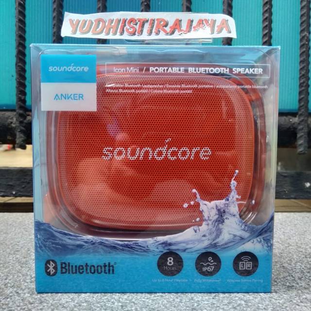 Anker Soundcore Icon Mini IP67 Speaker Waterproof Original - Orange
