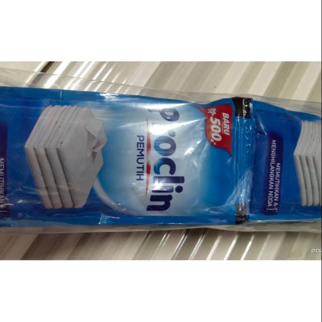 PROCLIN PEMUTIH BAJU PUTIH SAC, HEMAT.HARGA PROMO  SEPACK 12 BKS X 30ML