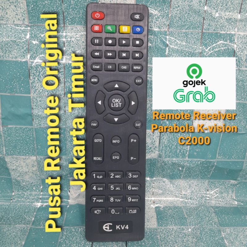 REMOTE REMOT RECEIVER K-VISION PARABOLA KVISION C2000 SEPERTI ORIGINAL