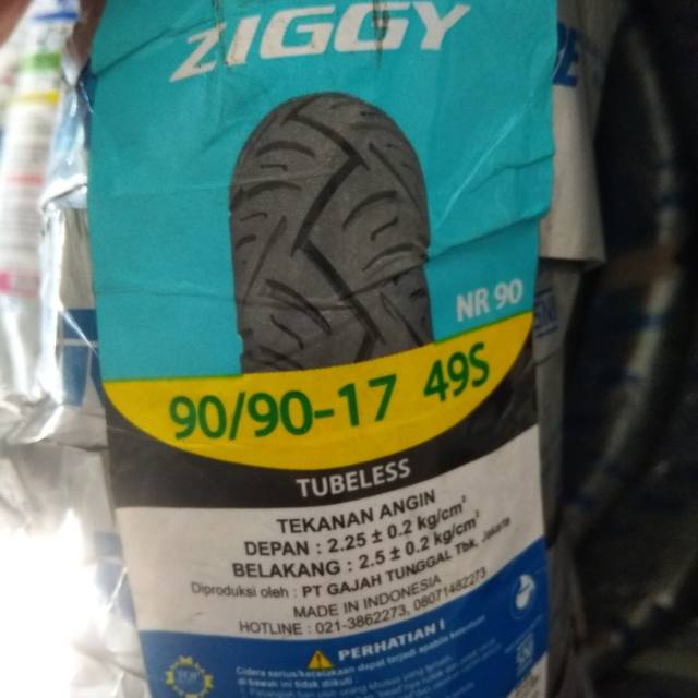 Ban Luar IRC 90/90-17 NR90 Ziggy Tubeless