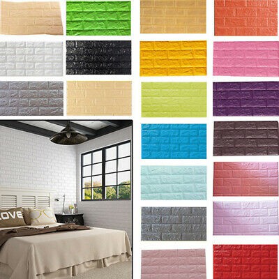 Wallpaper Foam Brickfoam premium Wallpaper 3D Bata Wallpaper Timbul Warna Ukuran 38Cmx70