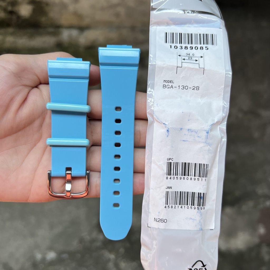 Strap tali jam tangan casio baby-g BGA-130 2B original band BGA 130