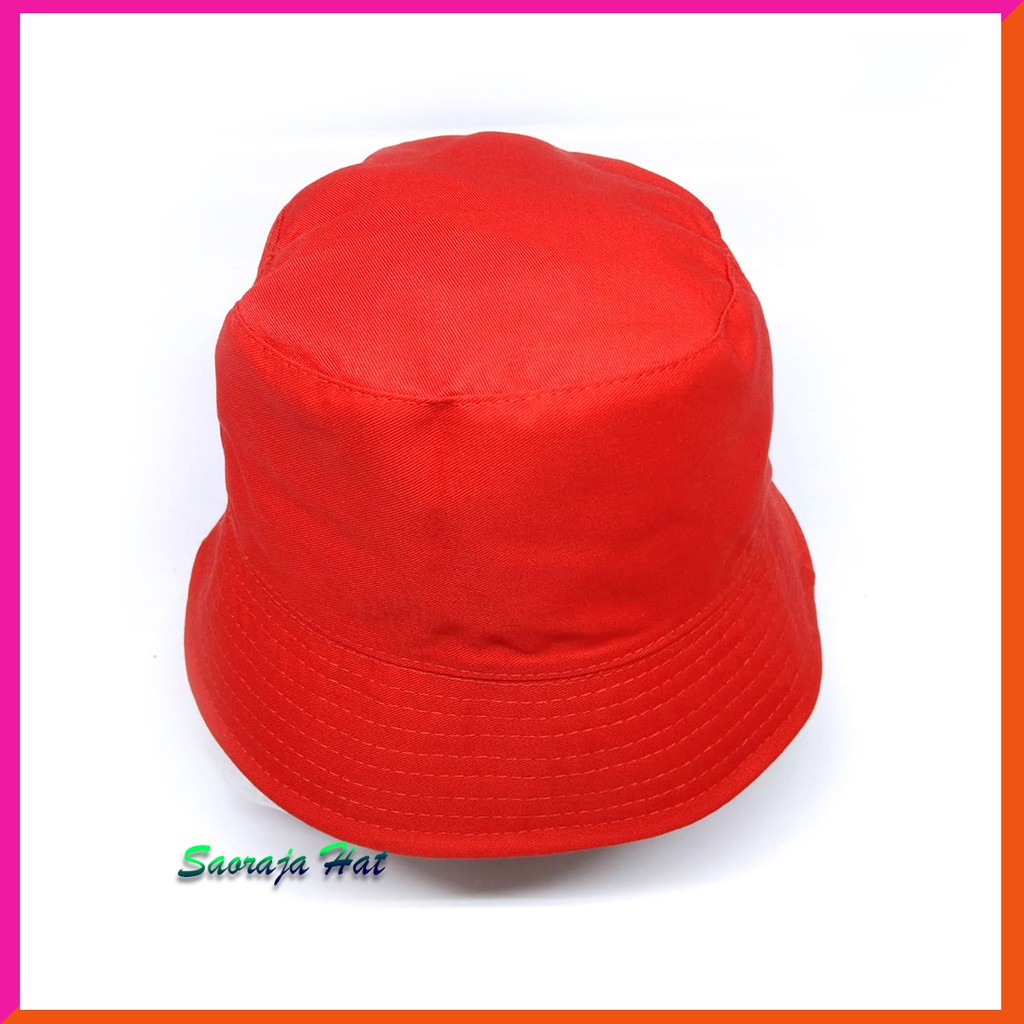 TOPI BUCKET POLOS ANAK HIGH QUALITY