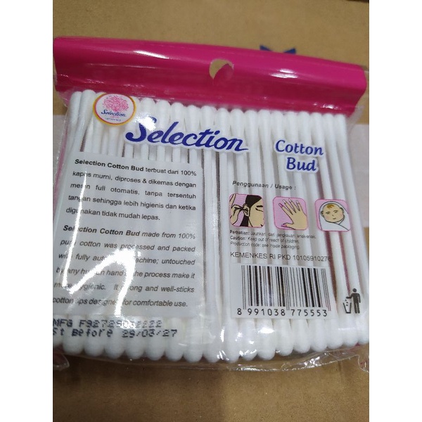 cotton bud 1pack @100pcs