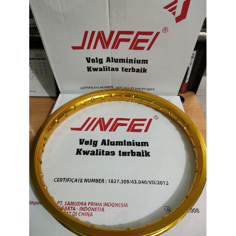 Velg Jinfei Gold Ring 17 x140 1Pcs