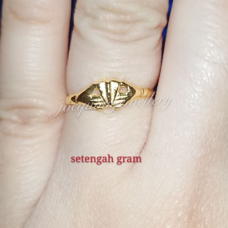 cincin setengah gram uk 8