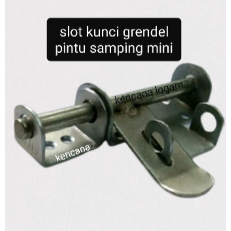 Slot grendel samping pintu kunci slot besi dan pintu kayu berkualitas