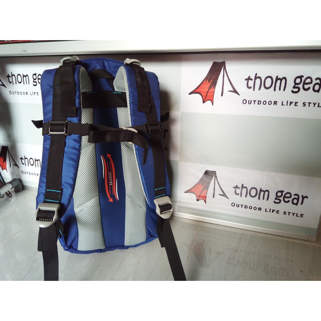 Thomgear Pelvox Tas Daypack Tas Punggung Pelvoux Blanc 25 Warna Biru Dan Merah