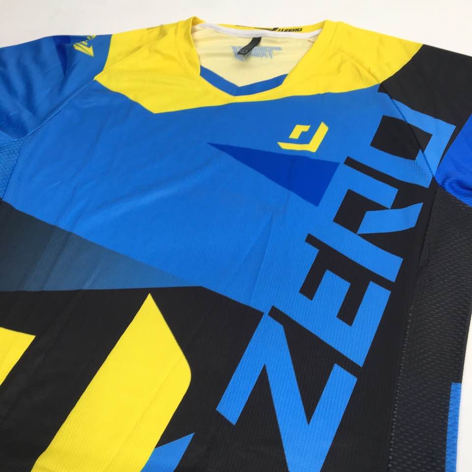 Jersey Sepeda Singletrek1 ONE Zero Bahan Cooltech JOLS Blue shorts