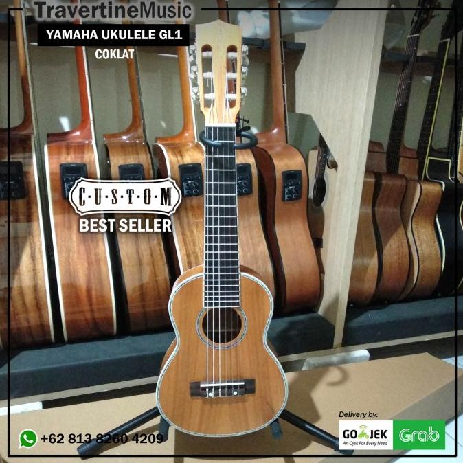 Gitar Junior Ukulele Yamaha GL 1 senar 6 list kerang premium