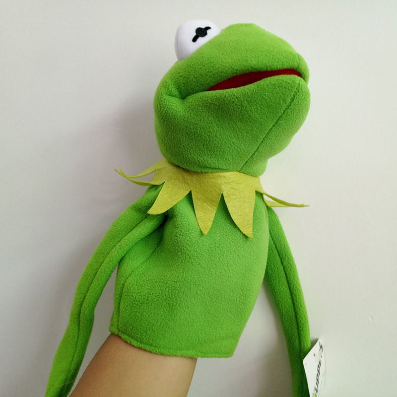 Street The Sesame Show Kermit The Frog Plush Hand Puppet Anak 40cm Mainan Hadiah