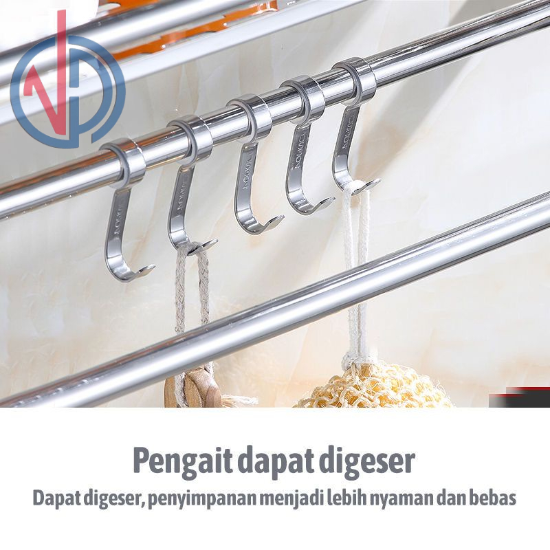 RAK GANTUNG KAMAR MANDI RAK KAMAR MANDI STAINLESS RAK SUDUT RAK SUSUN RAK DINDING RAK HANDUK RAK SERBAGUNA VD