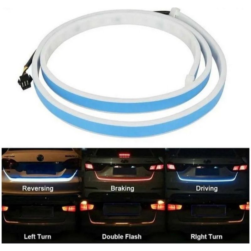 LAMPU LED BAGASI BELAKANG MOBIL 120 CM / LED TAIL TRUNK RGB 12 12V Volt WARNA PELANGI