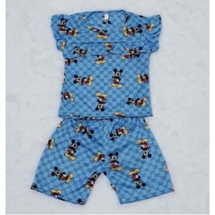 VF- Setelan Playful Kaos Anak Pompom Smilee Motif 1-5Tahun
