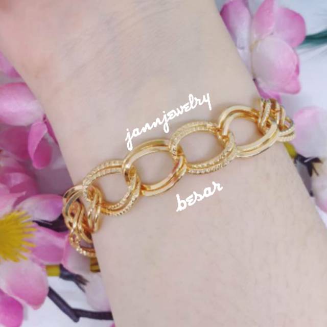 Gelang Rantai korea xuping lapis mas GRX-09