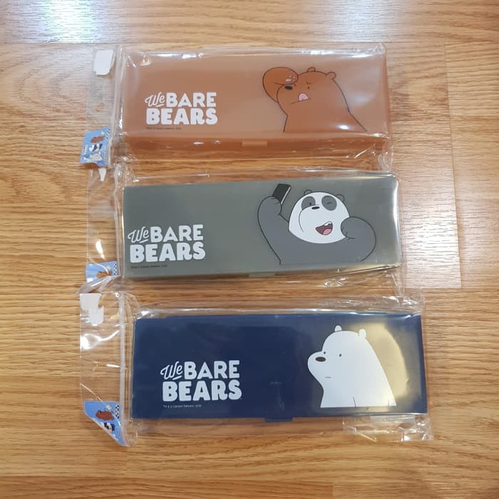 Kotak Pensil Anak Les We Bare Bears Grizz Panda Ice Bear Bukan Miniso Japan Cartoon Network