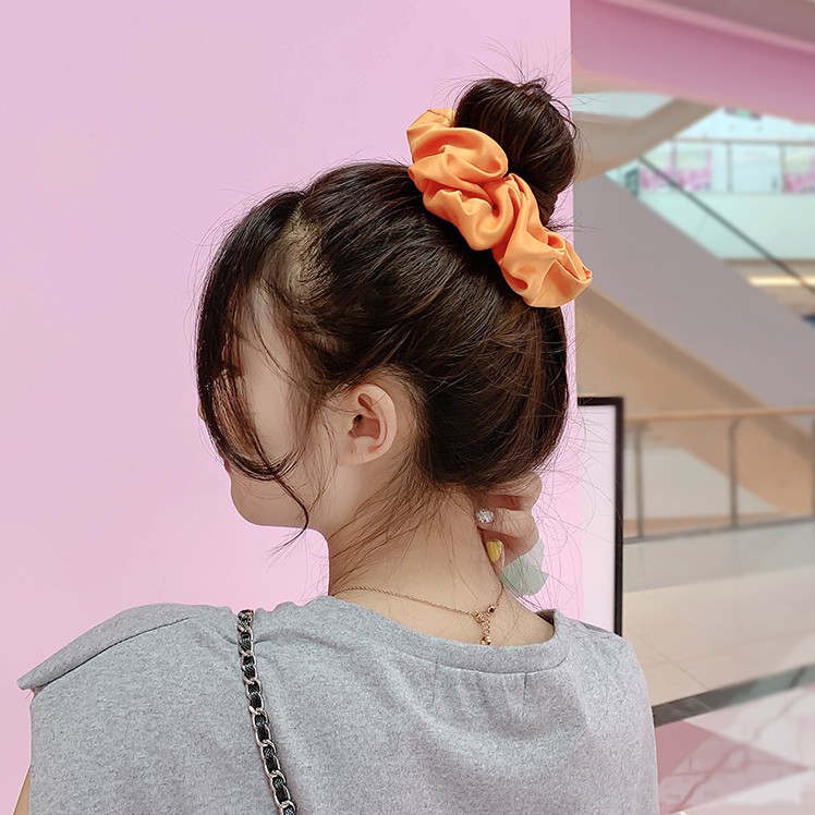 Topprice COD Ikat Rambut Scrunchie Karet Rambut Korea Polos Kunciran  Gelang Wanita AW13 / AW16