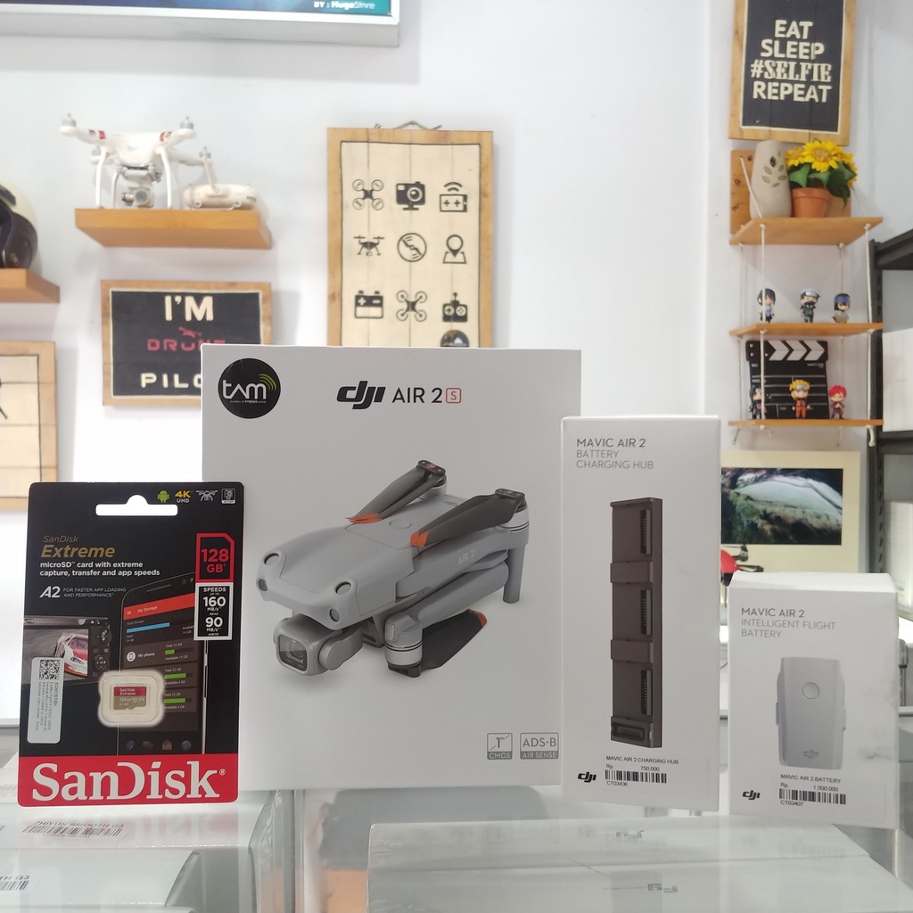 DJI Air 2S / Mavic Air 2S Basic Drone Second 2 Battery & Charger Hub Banyak Bonus