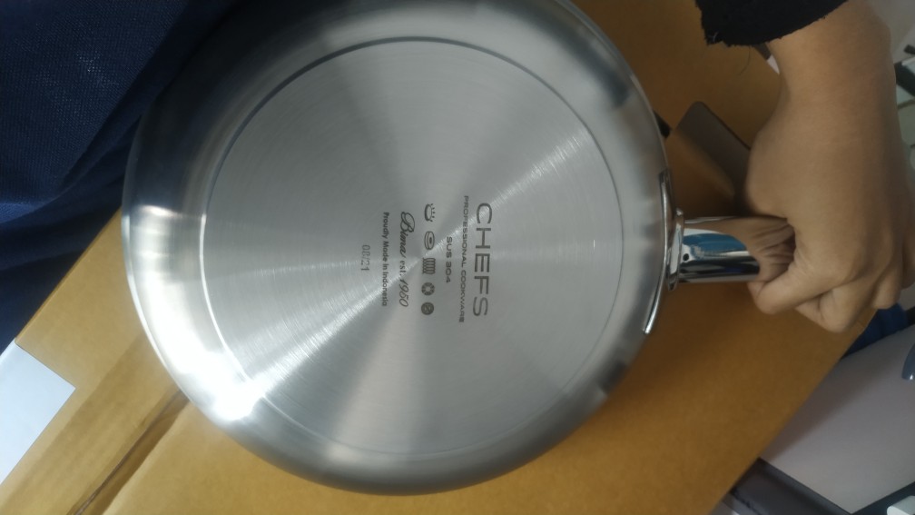 Fry Pan Penggorengan 24cm Sus-304 Bima Chefs
