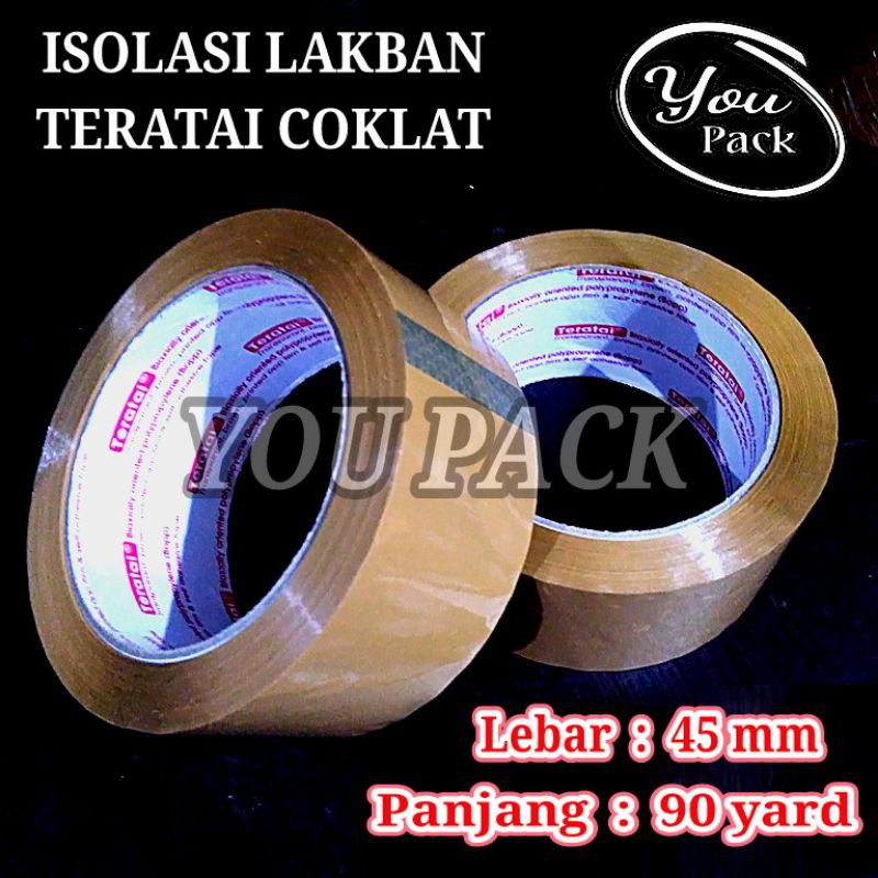 

TERATAI COKLAT ISOLASI LAKBAN 45 MM 90 YARD