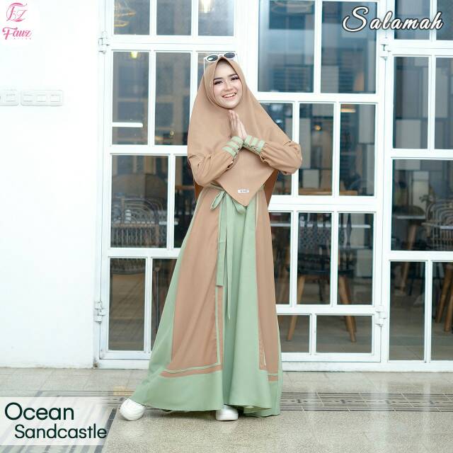 Salamah Dress set khimar by fauz hijab