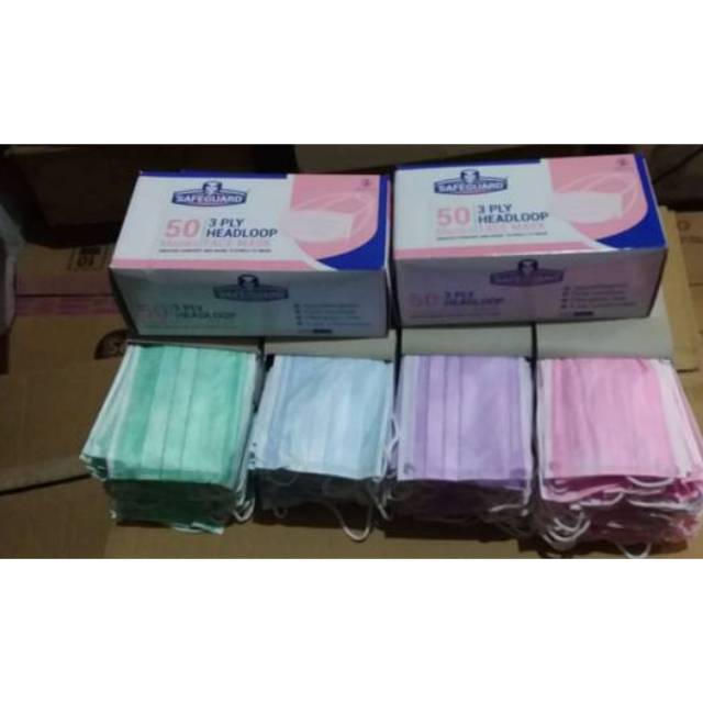 masker hijab safeguard isi 50 pcs